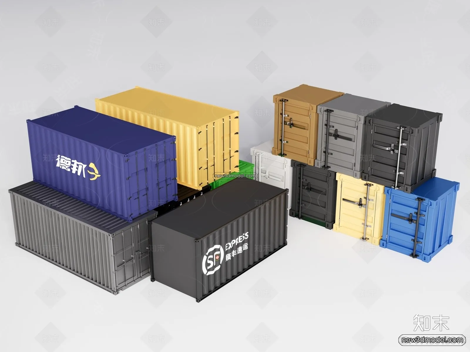 3D Model of Container Coffee - 3D Scene - 044