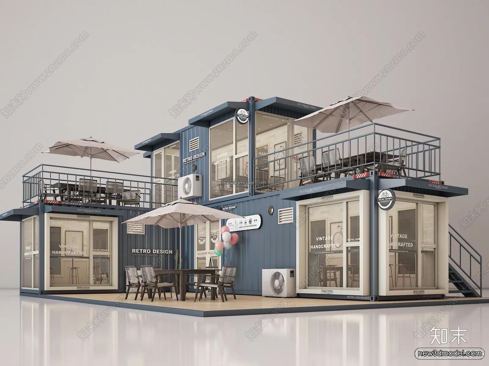 3D Model of Container Coffee - 3D Scene - 045