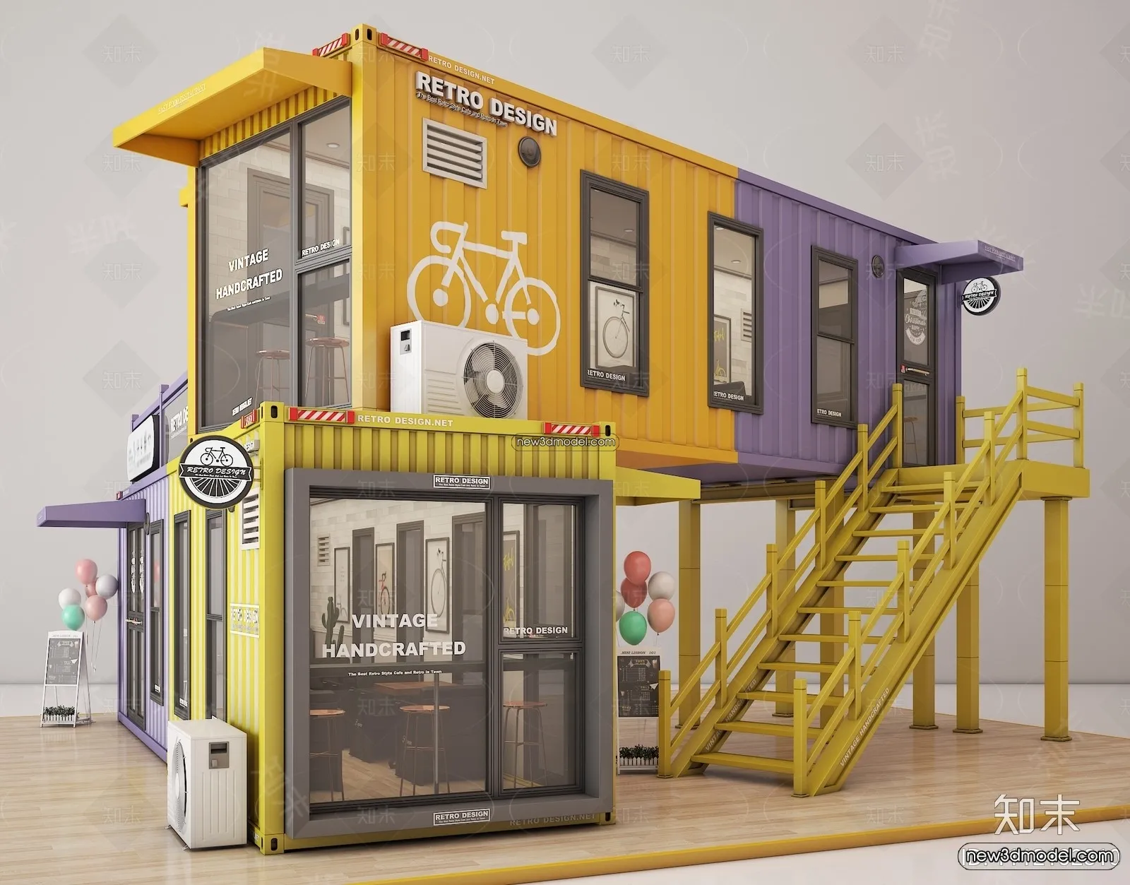 3D Model of Container Coffee - 3D Scene - 046