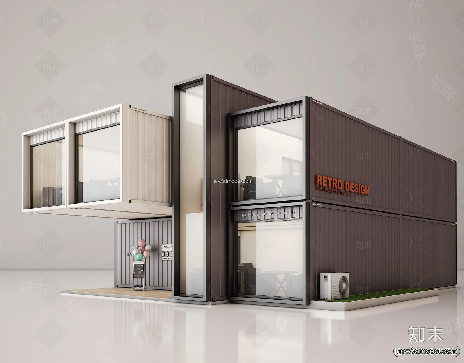 3D Model of Container Coffee - 3D Scene - 049