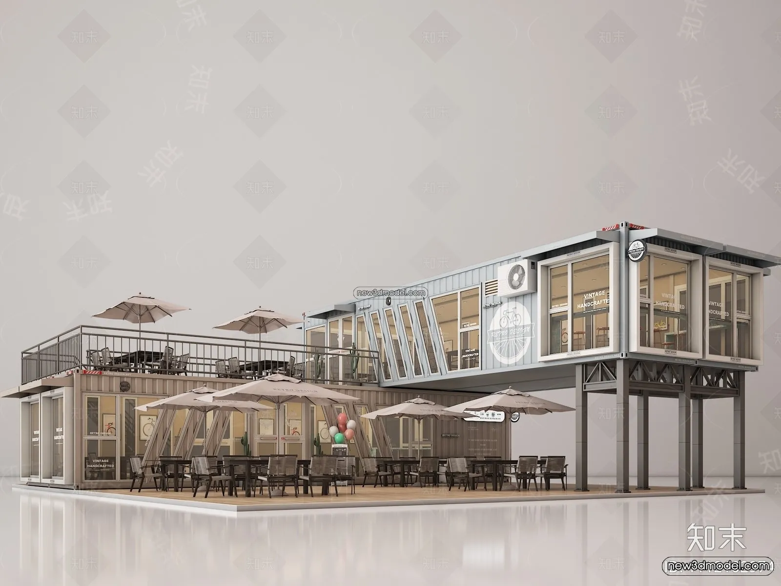 3D Model of Container Coffee - 3D Scene - 055