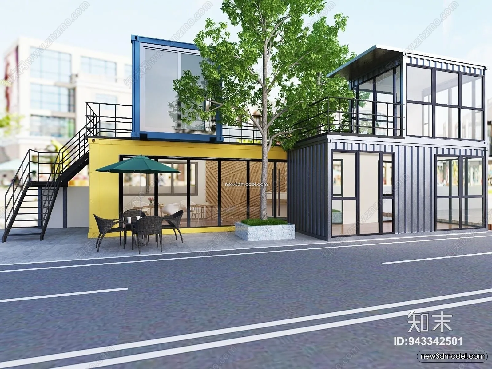 3D Model of Container Coffee - 3D Scene - 068