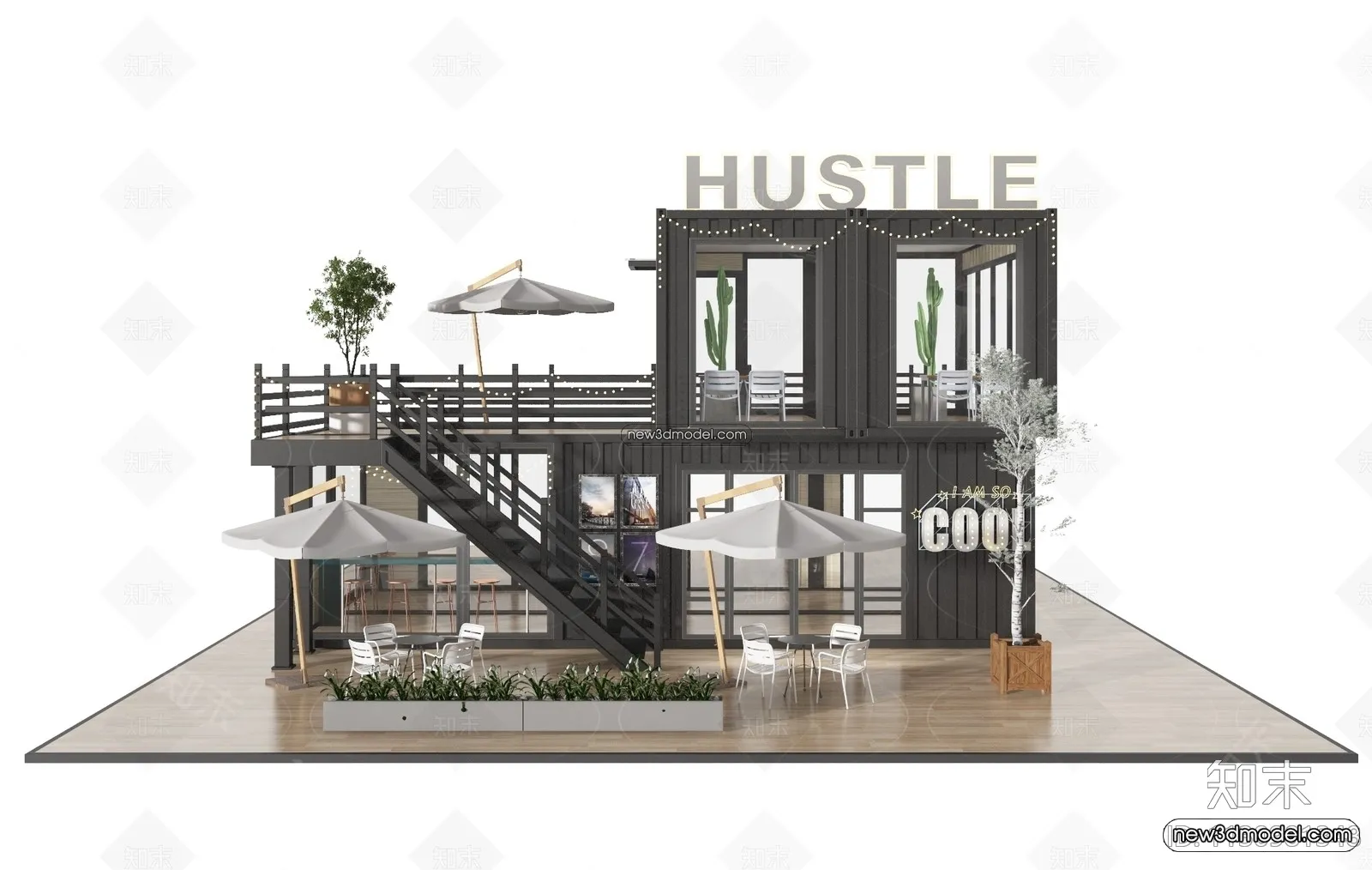 3D Model of Container Coffee - 3D Scene - 090