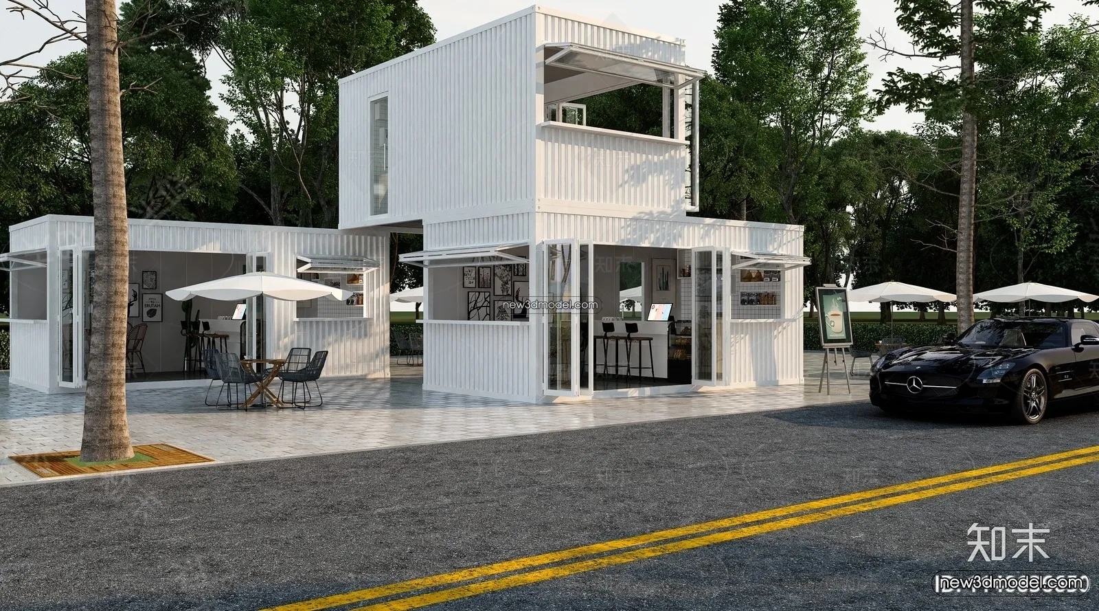 3D Model of Container Coffee - 3D Scene - 105