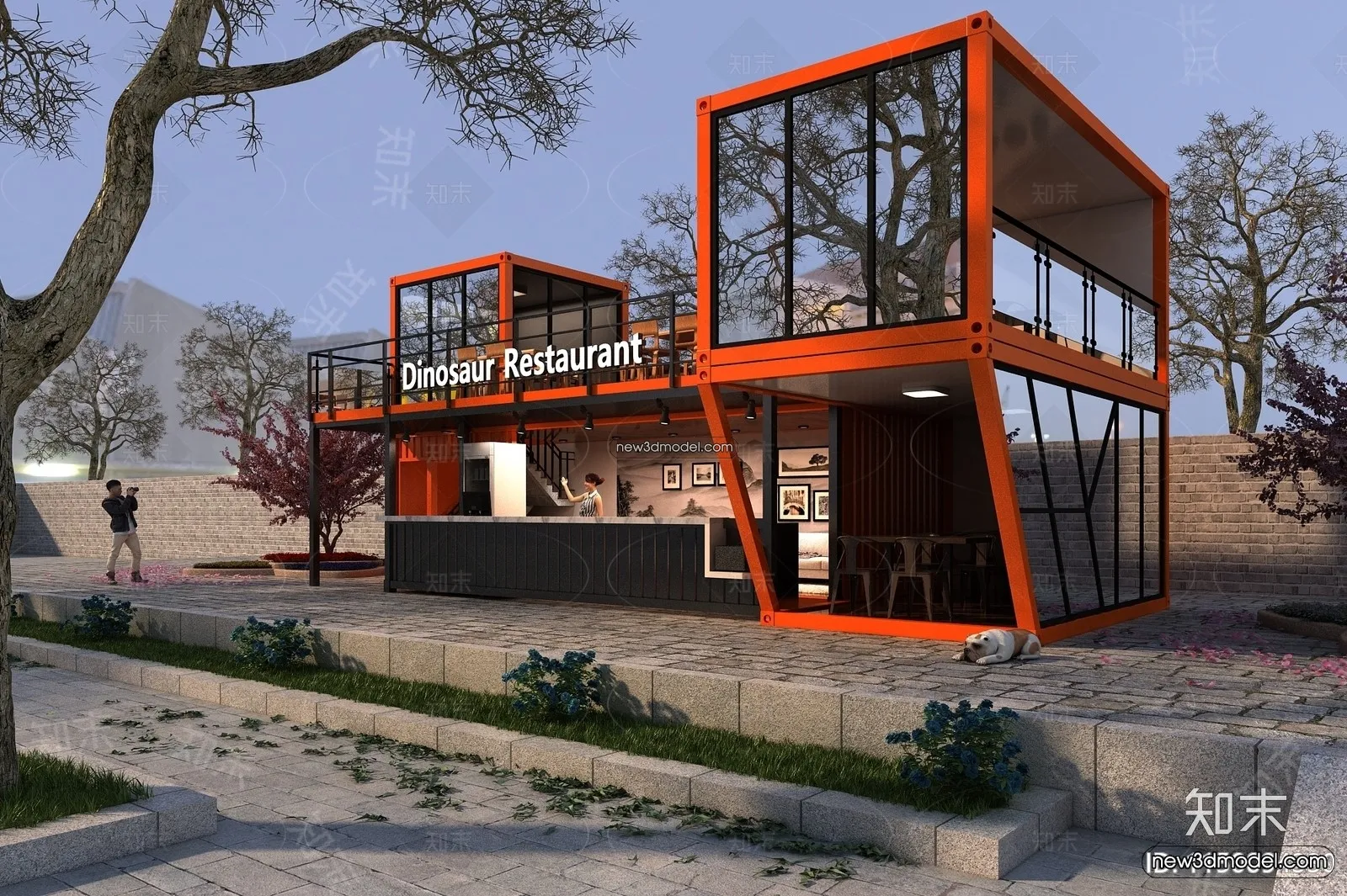 3D Model of Container Coffee - 3D Scene - 117