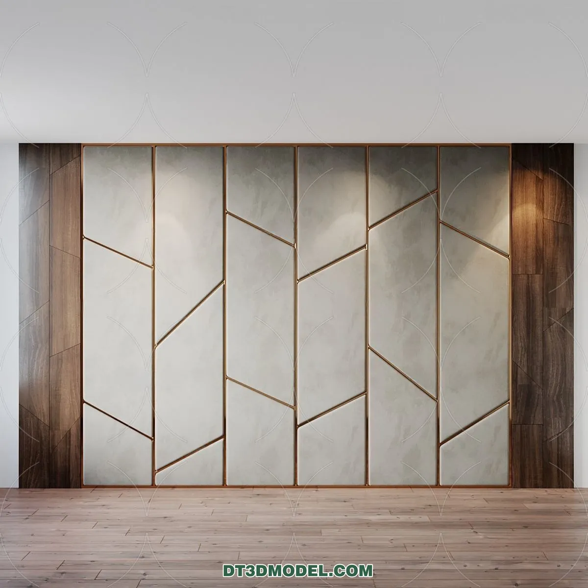 3D Model of Headboard - Bedroom Decoration 3D - 011