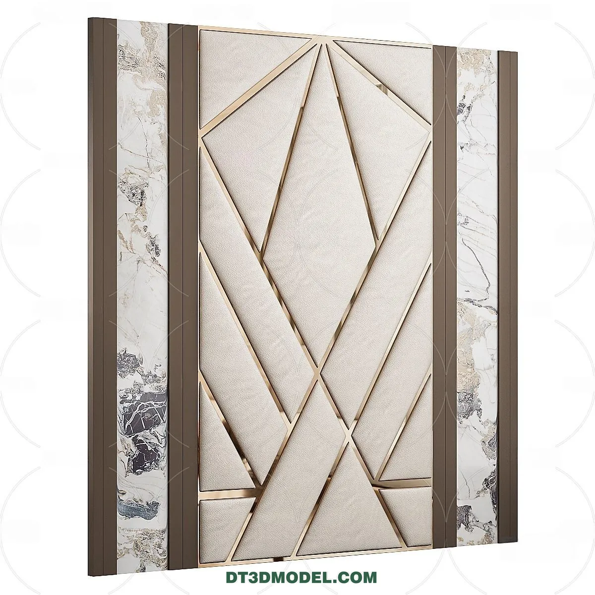 3D Model of Headboard - Bedroom Decoration 3D - 012