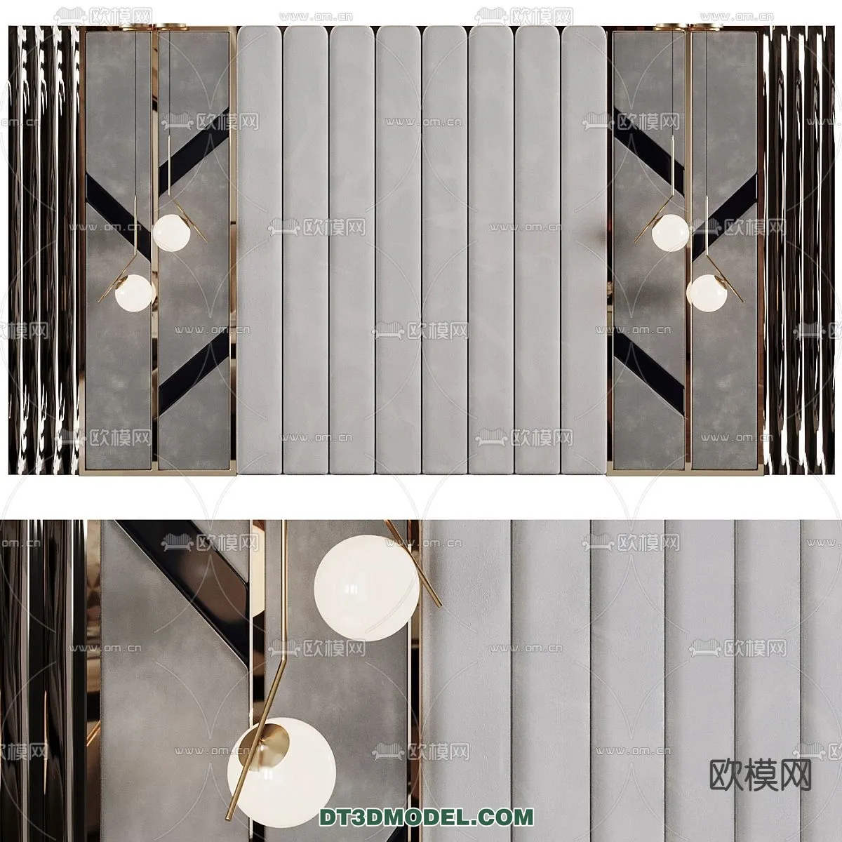 3D Model of Headboard - Bedroom Decoration 3D - 018