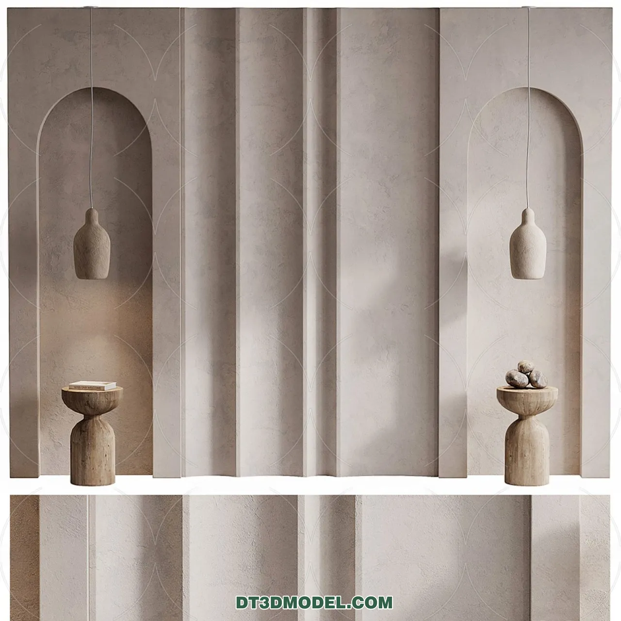 3D Model of Headboard - Bedroom Decoration 3D - 021