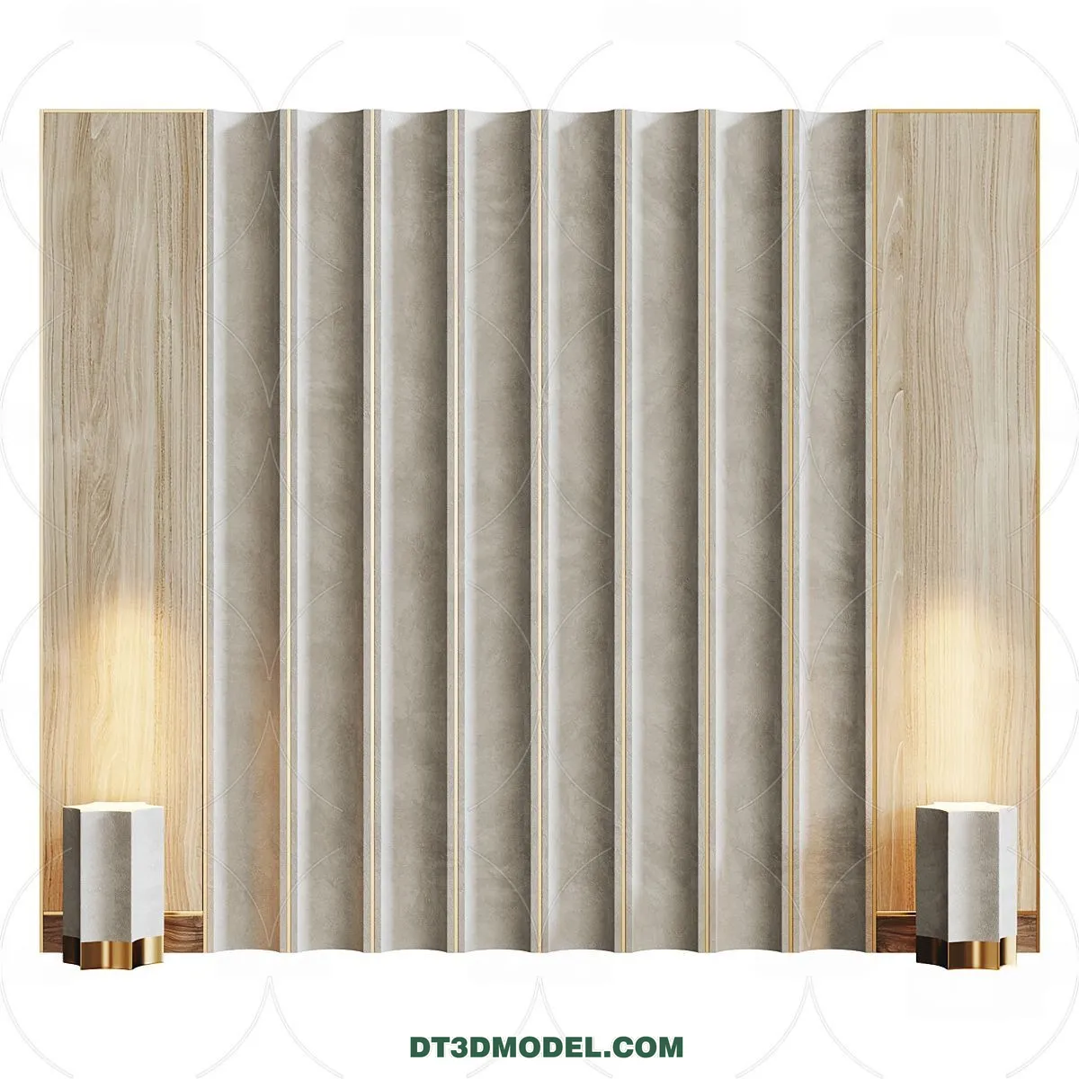 3D Model of Headboard - Bedroom Decoration 3D - 022