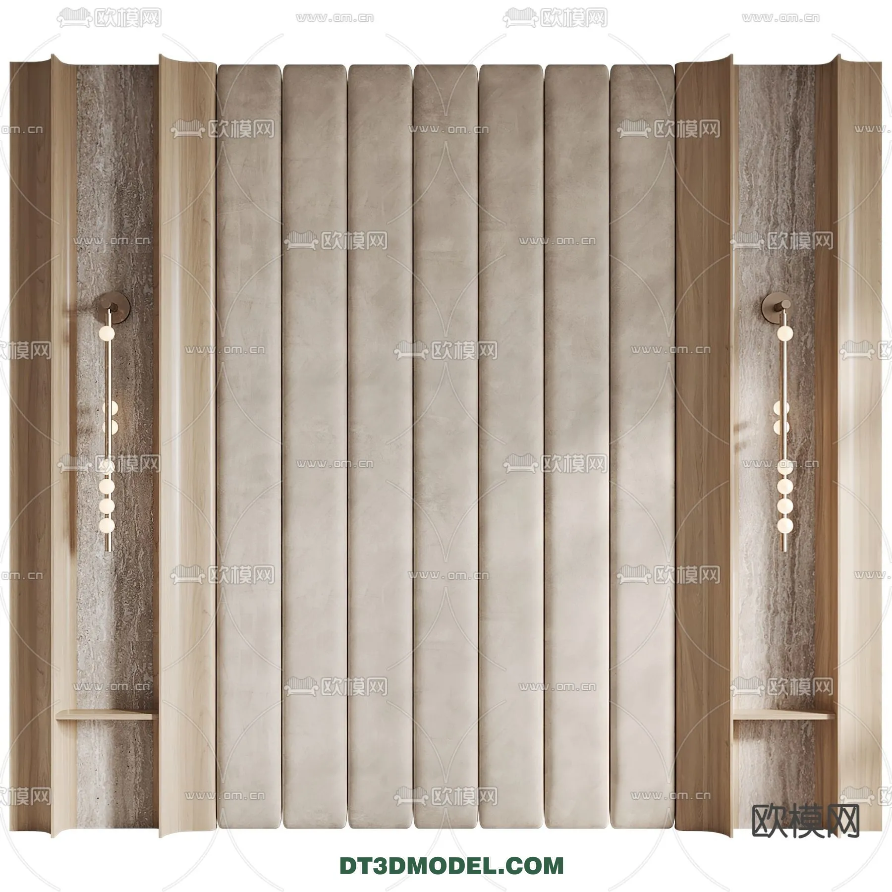 3D Model of Headboard - Bedroom Decoration 3D - 030