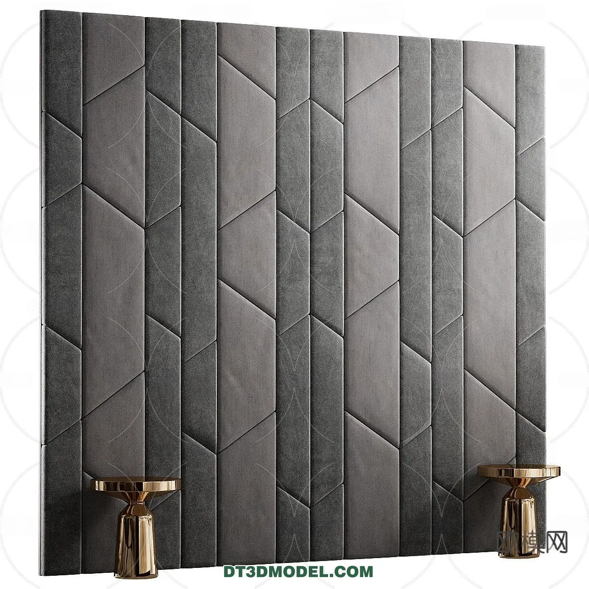 3D Model of Headboard - Bedroom Decoration 3D - 042