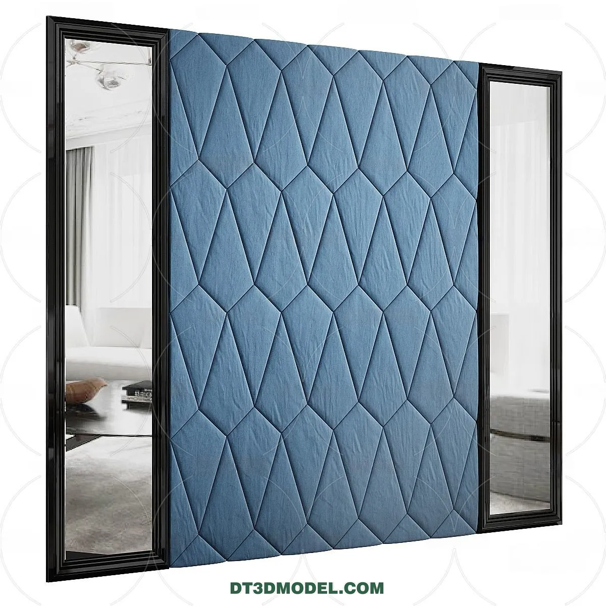 3D Model of Headboard - Bedroom Decoration 3D - 044