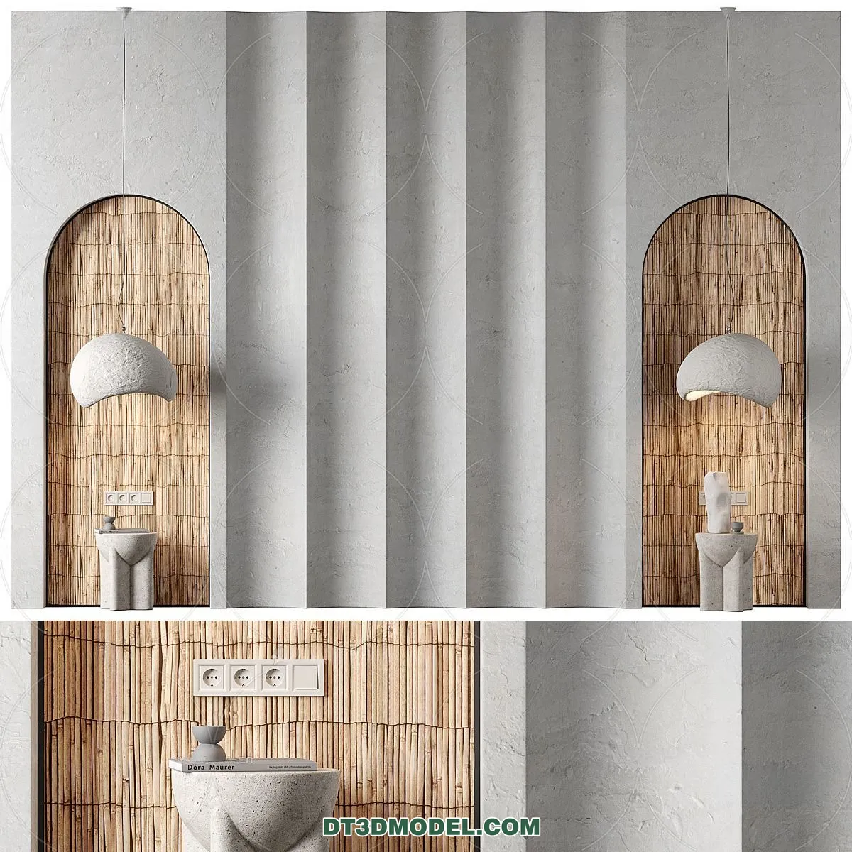 3D Model of Headboard - Bedroom Decoration 3D - 049