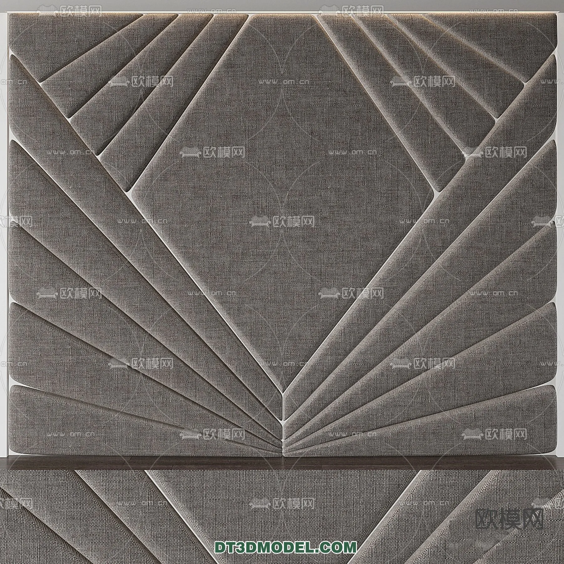 3D Model of Headboard - Bedroom Decoration 3D - 051