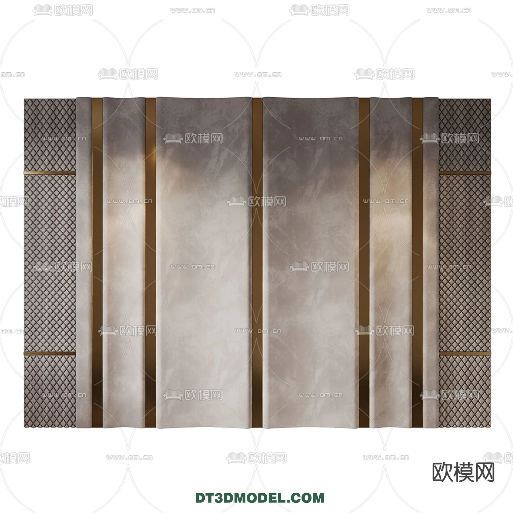 3D Model of Headboard - Bedroom Decoration 3D - 058