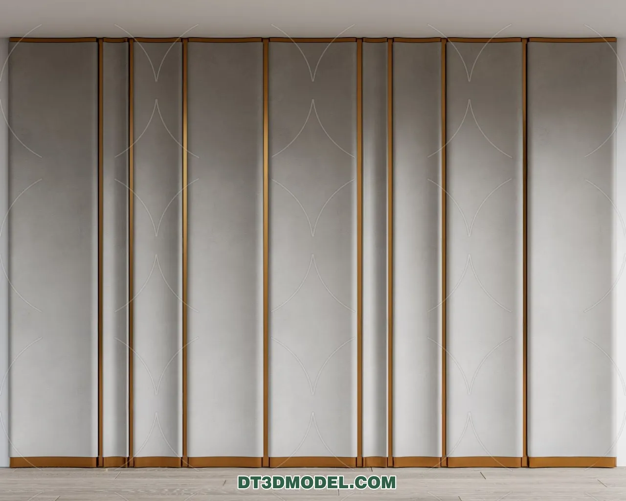 3D Model of Headboard - Bedroom Decoration 3D - 064