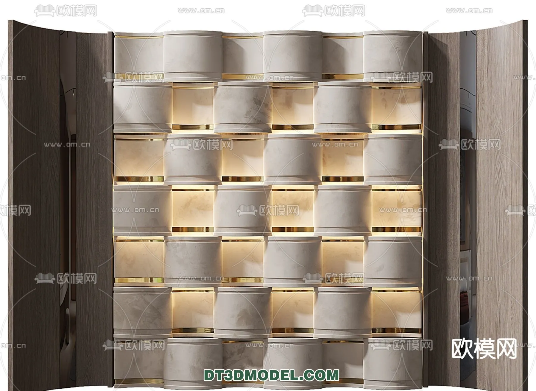 3D Model of Headboard - Bedroom Decoration 3D - 068