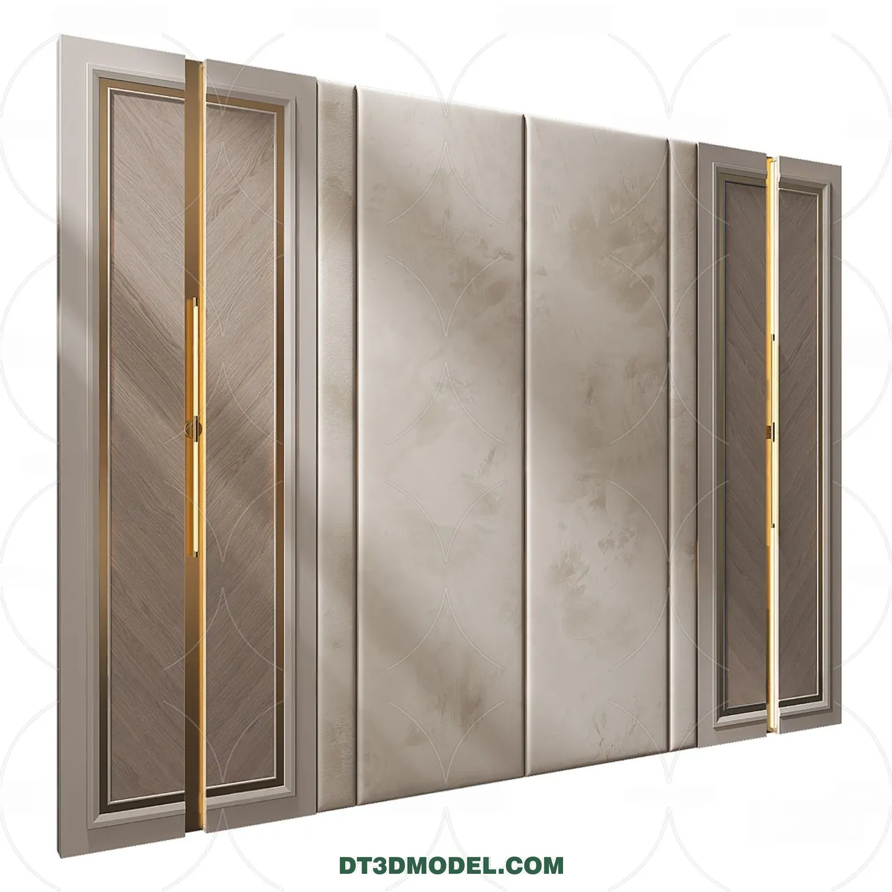 3D Model of Headboard - Bedroom Decoration 3D - 069