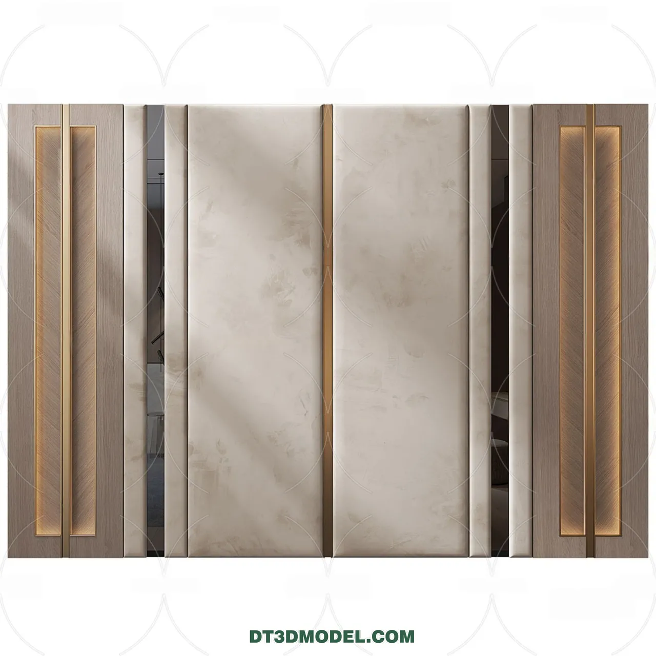 3D Model of Headboard - Bedroom Decoration 3D - 070