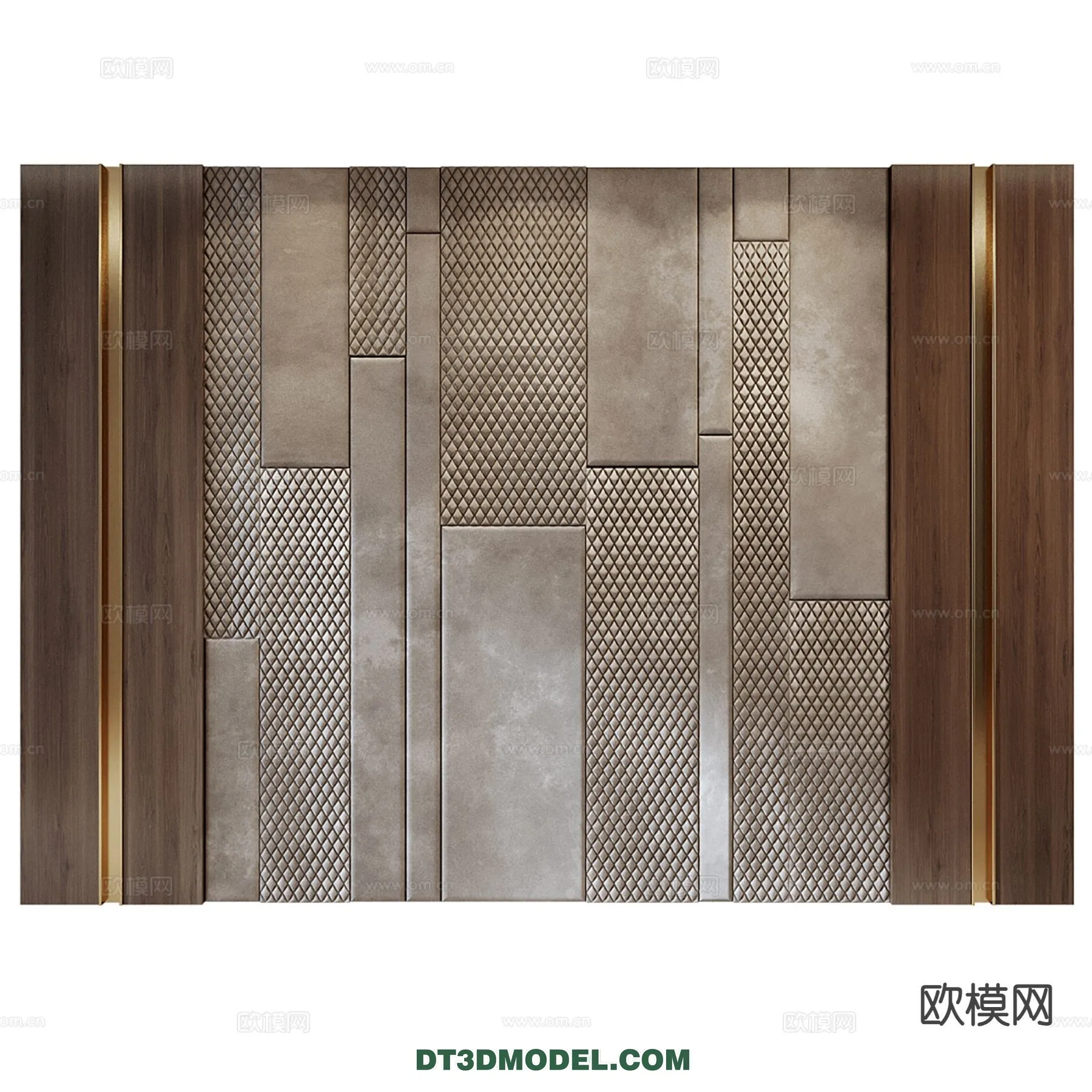 3D Model of Headboard - Bedroom Decoration 3D - 076