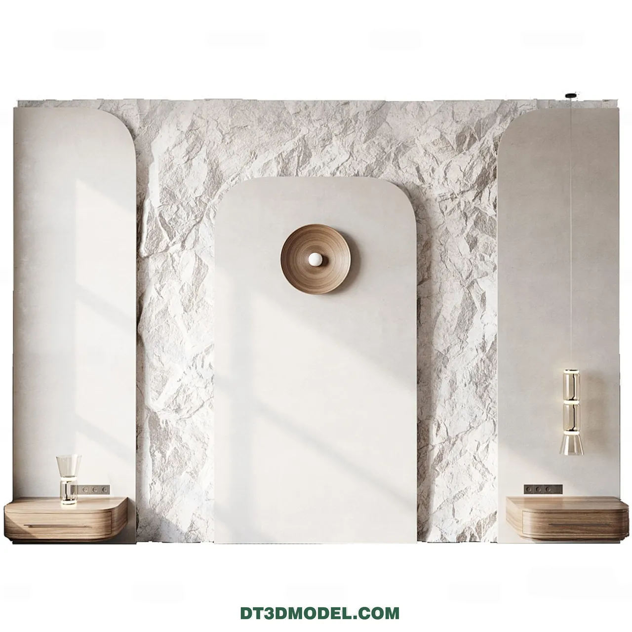 3D Model of Headboard - Bedroom Decoration 3D - 079