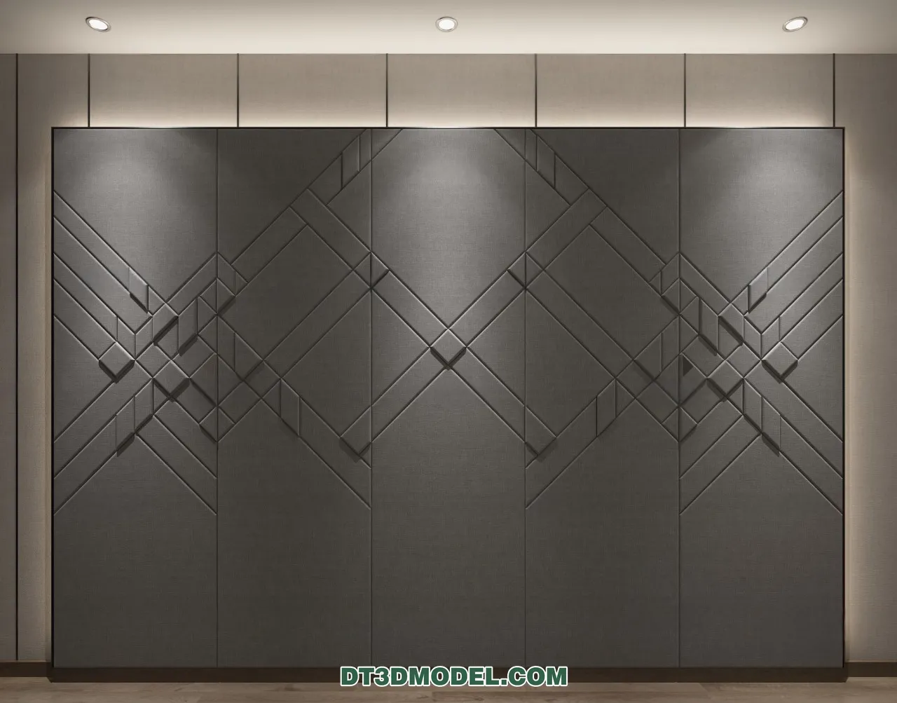 3D Model of Headboard - Bedroom Decoration 3D - 083