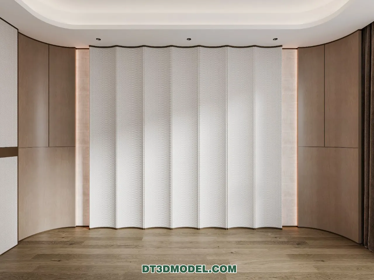 3D Model of Headboard - Bedroom Decoration 3D - 086