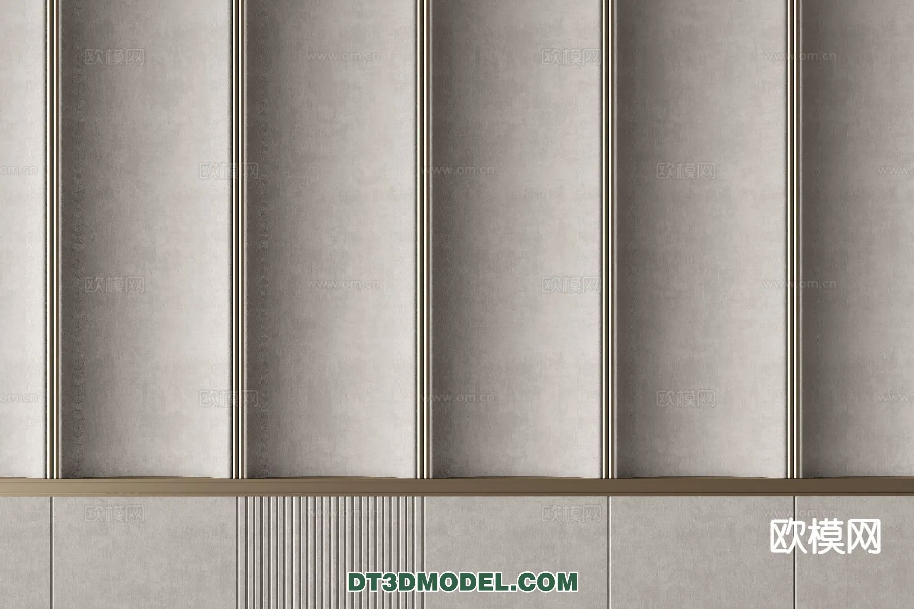 3D Model of Headboard - Bedroom Decoration 3D - 087