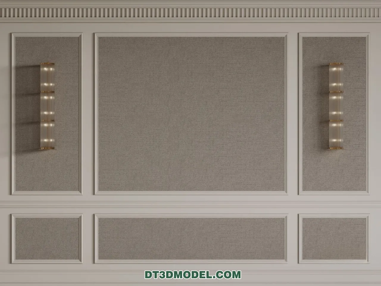 3D Model of Headboard - Bedroom Decoration 3D - 089