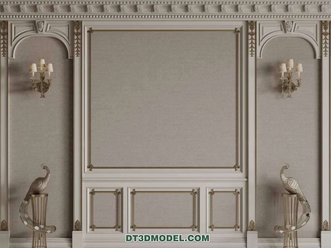 3D Model of Headboard - Bedroom Decoration 3D - 094