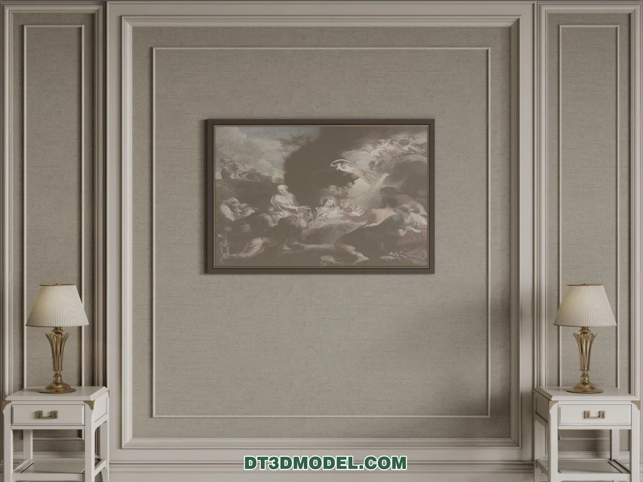 3D Model of Headboard - Bedroom Decoration 3D - 102