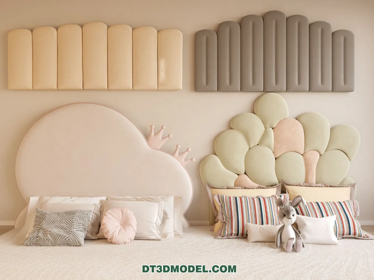 3D Model of Headboard - Bedroom Decoration 3D - 111