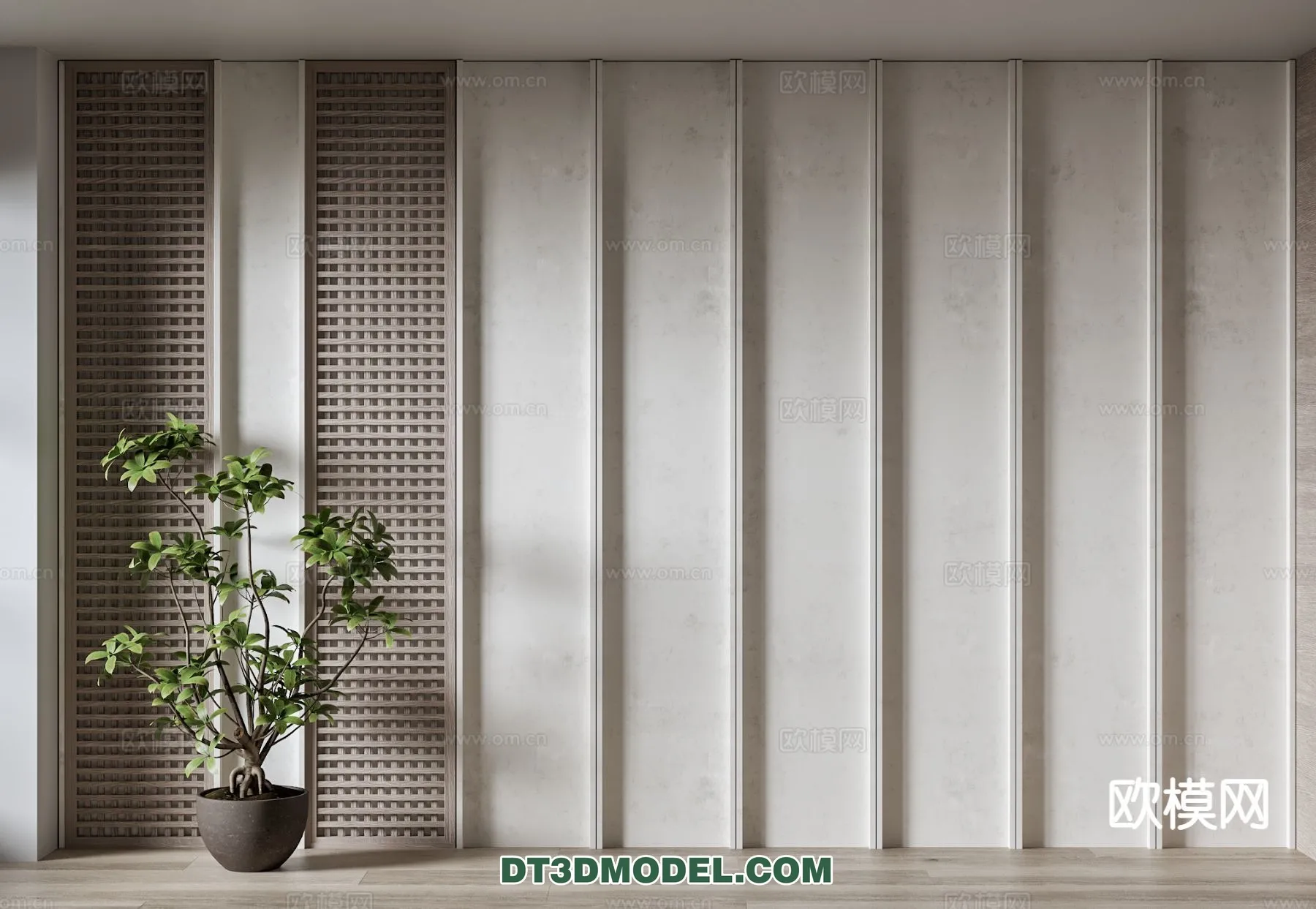 3D Model of Headboard - Bedroom Decoration 3D - 112