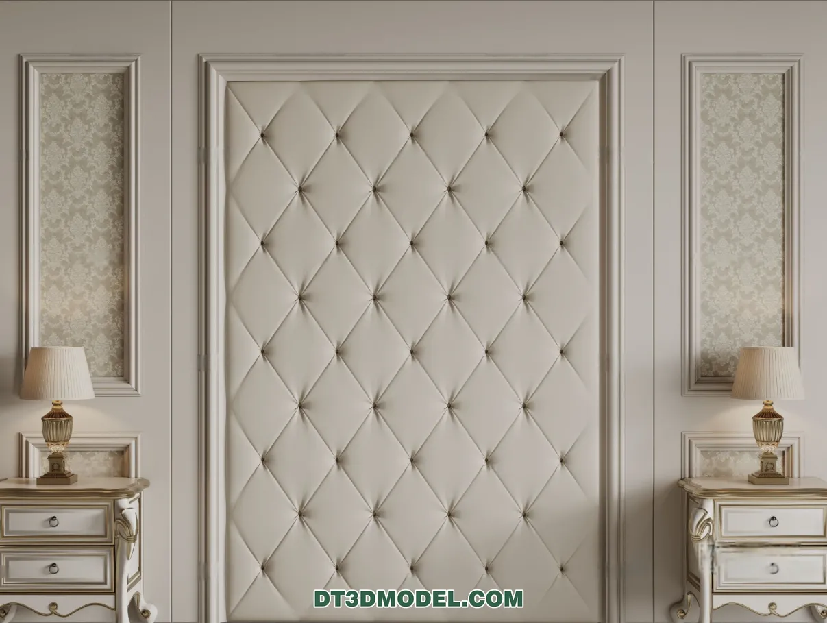 3D Model of Headboard - Bedroom Decoration 3D - 118