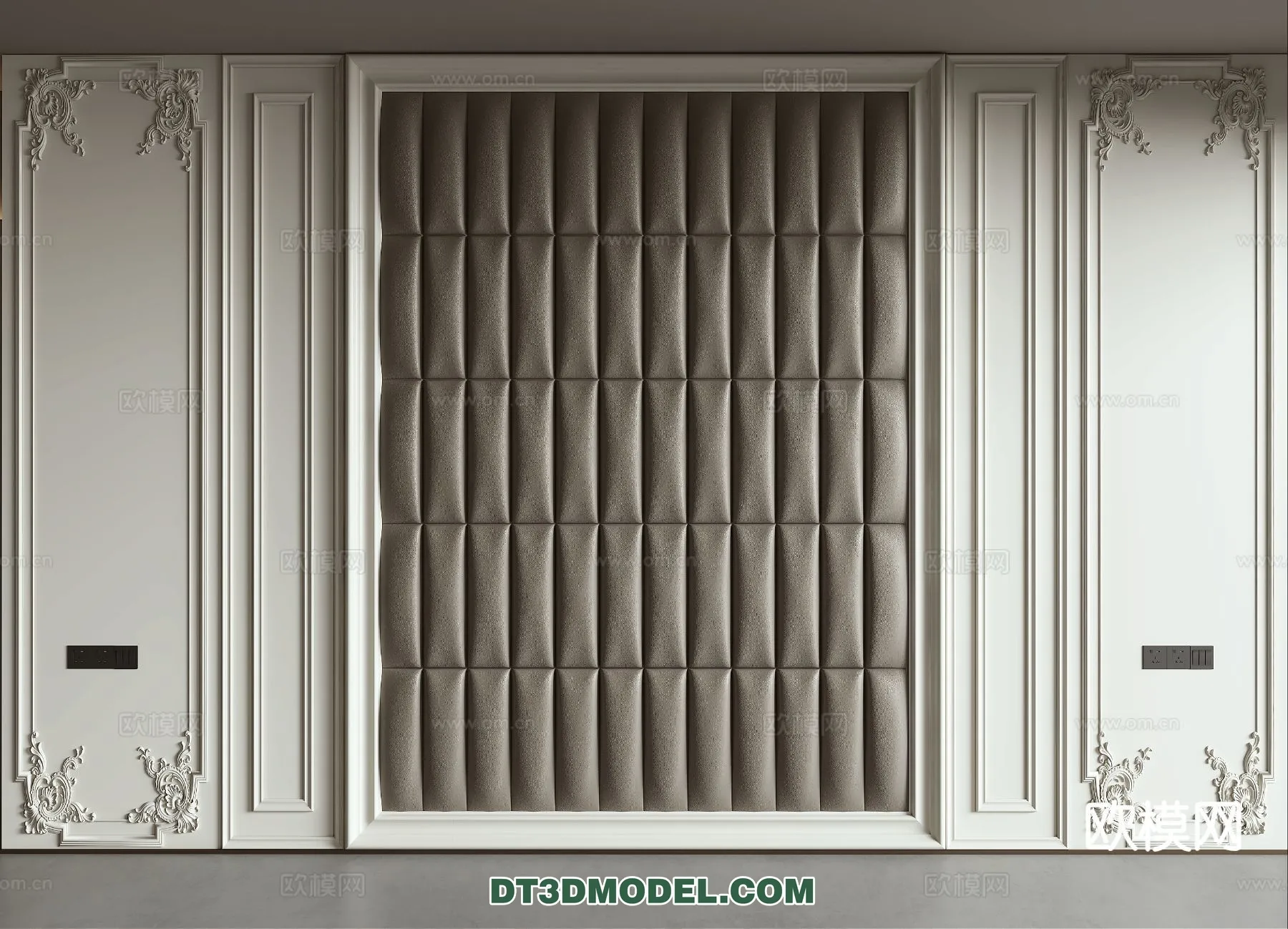 3D Model of Headboard - Bedroom Decoration 3D - 124