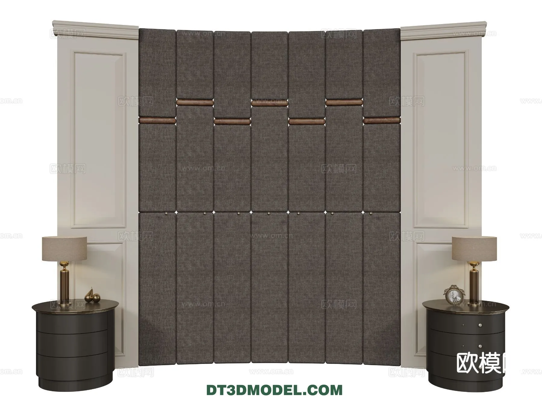 3D Model of Headboard - Bedroom Decoration 3D - 125