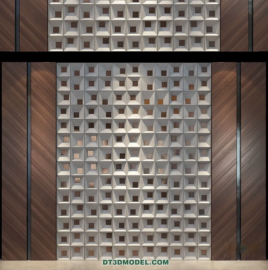 3D Model of Headboard - Bedroom Decoration 3D - 127