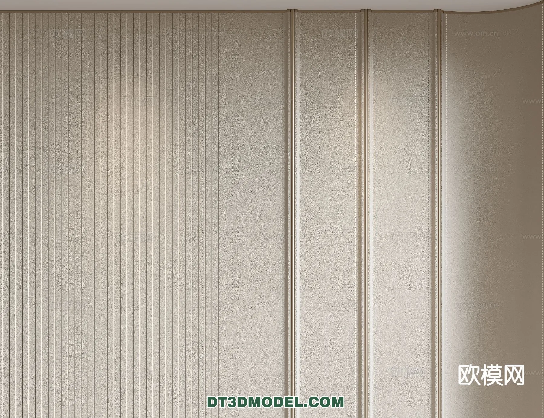 3D Model of Headboard - Bedroom Decoration 3D - 135