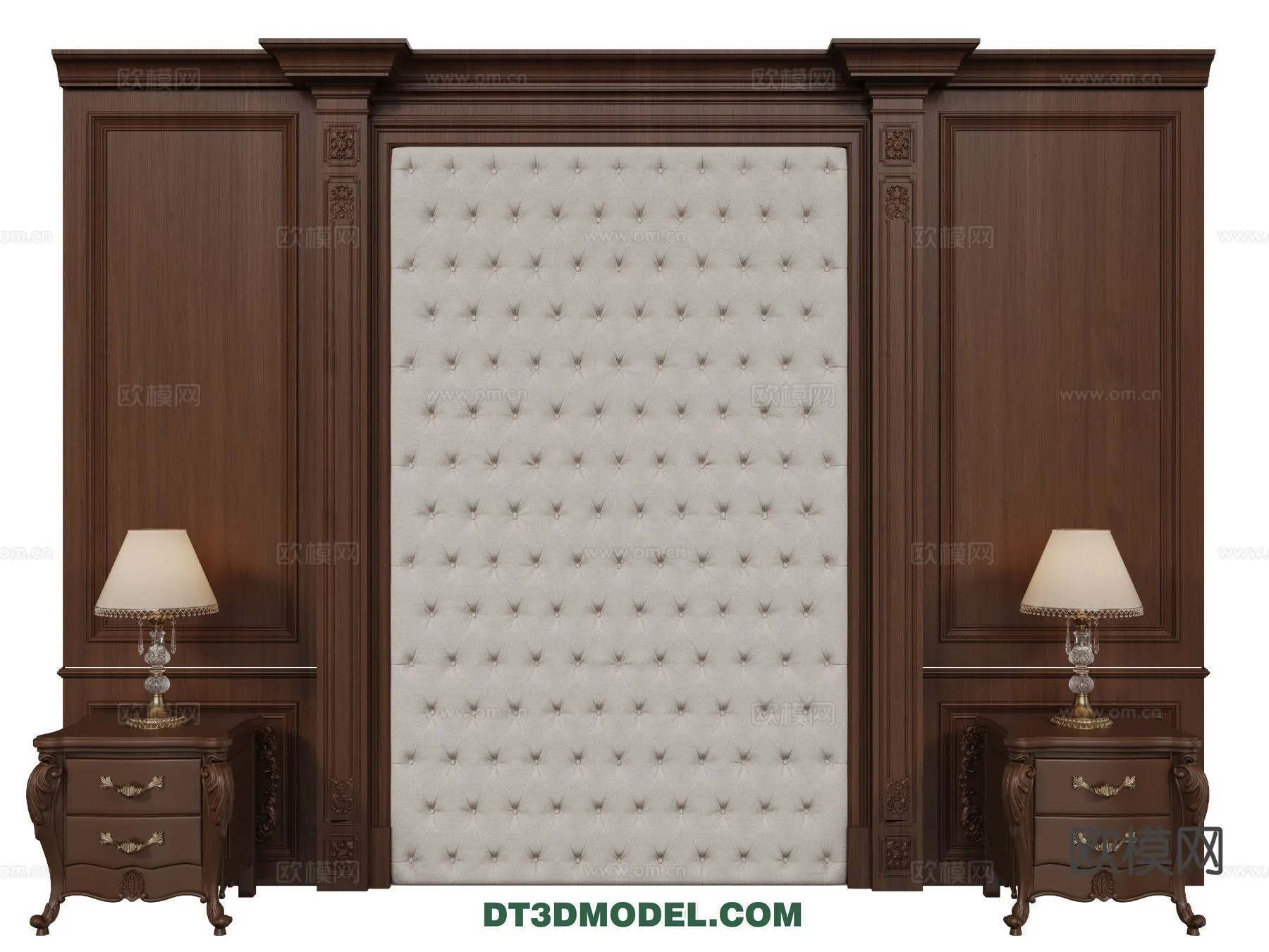 3D Model of Headboard - Bedroom Decoration 3D - 139