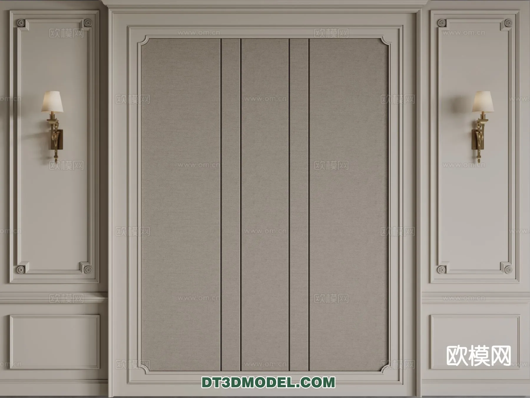 3D Model of Headboard - Bedroom Decoration 3D - 140