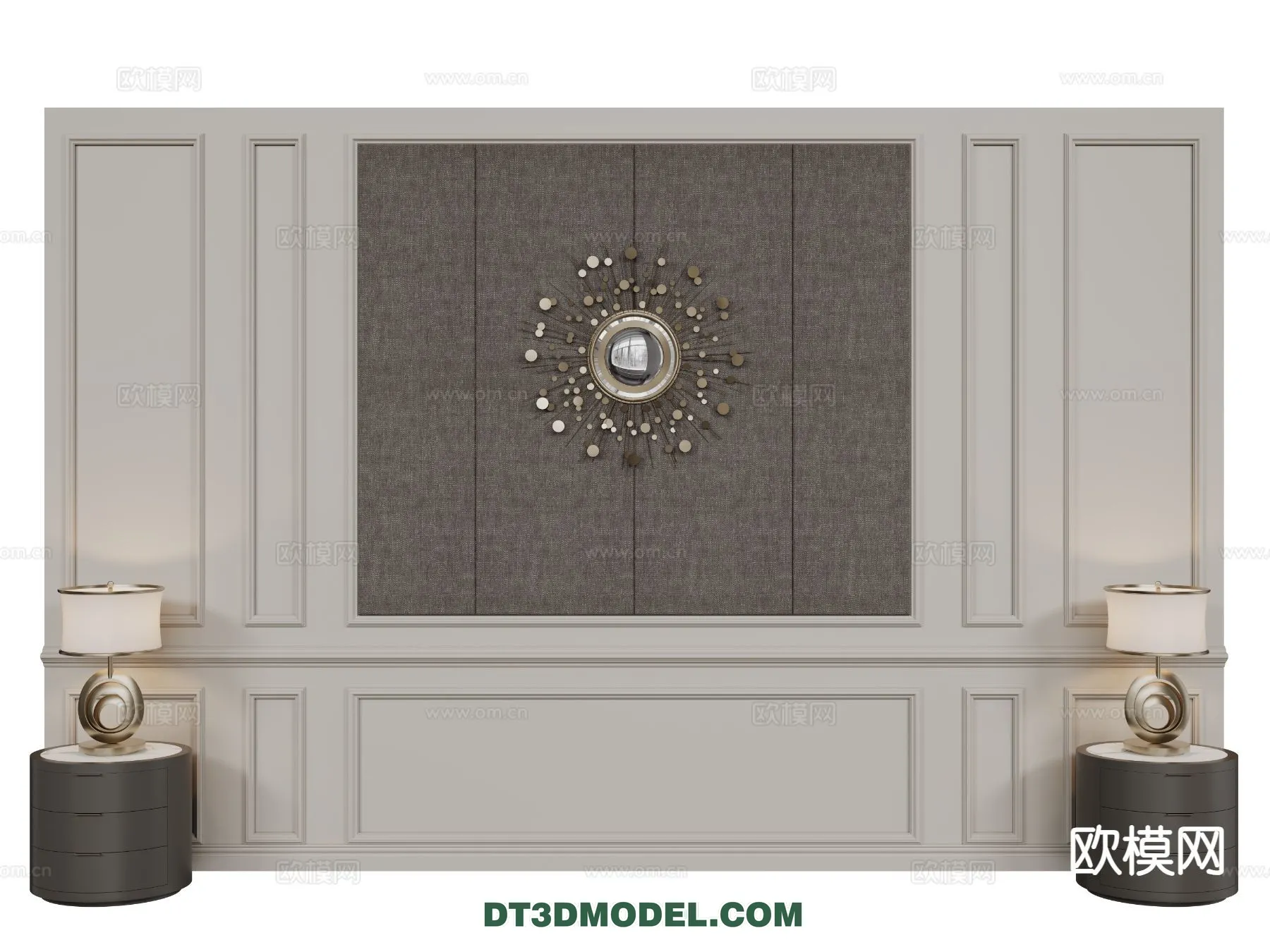 3D Model of Headboard - Bedroom Decoration 3D - 141