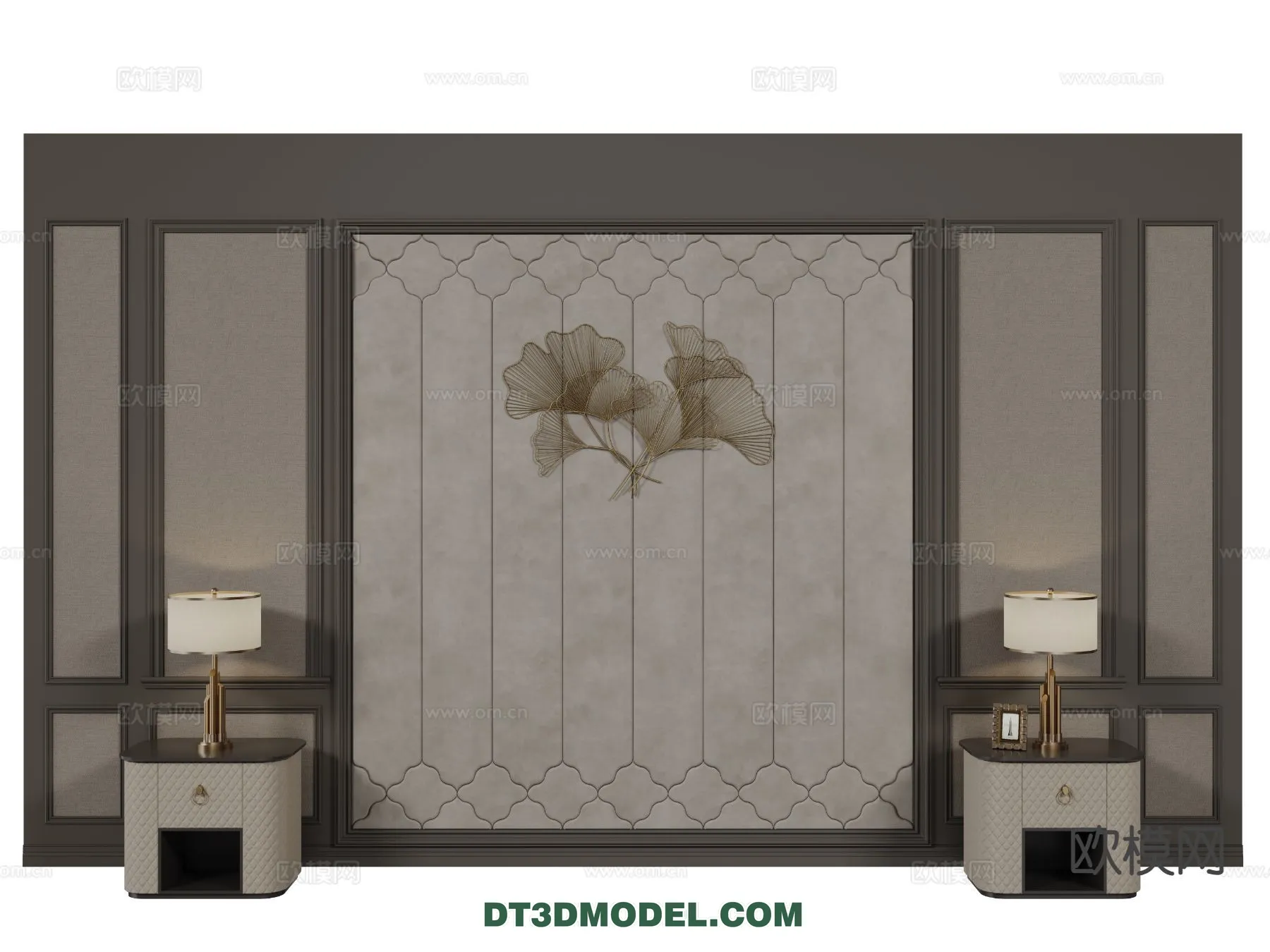 3D Model of Headboard - Bedroom Decoration 3D - 142