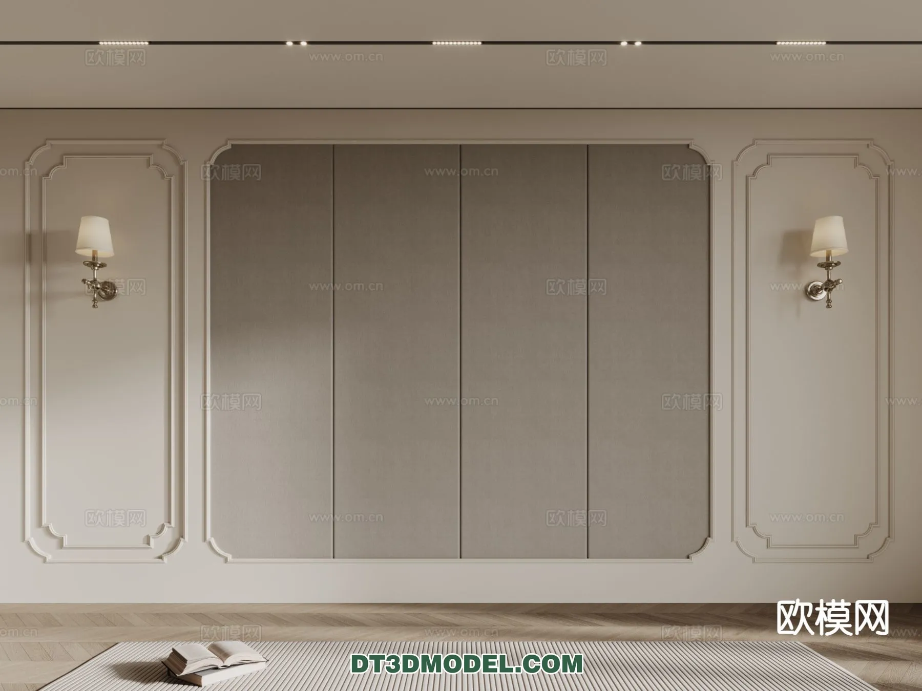 3D Model of Headboard - Bedroom Decoration 3D - 145