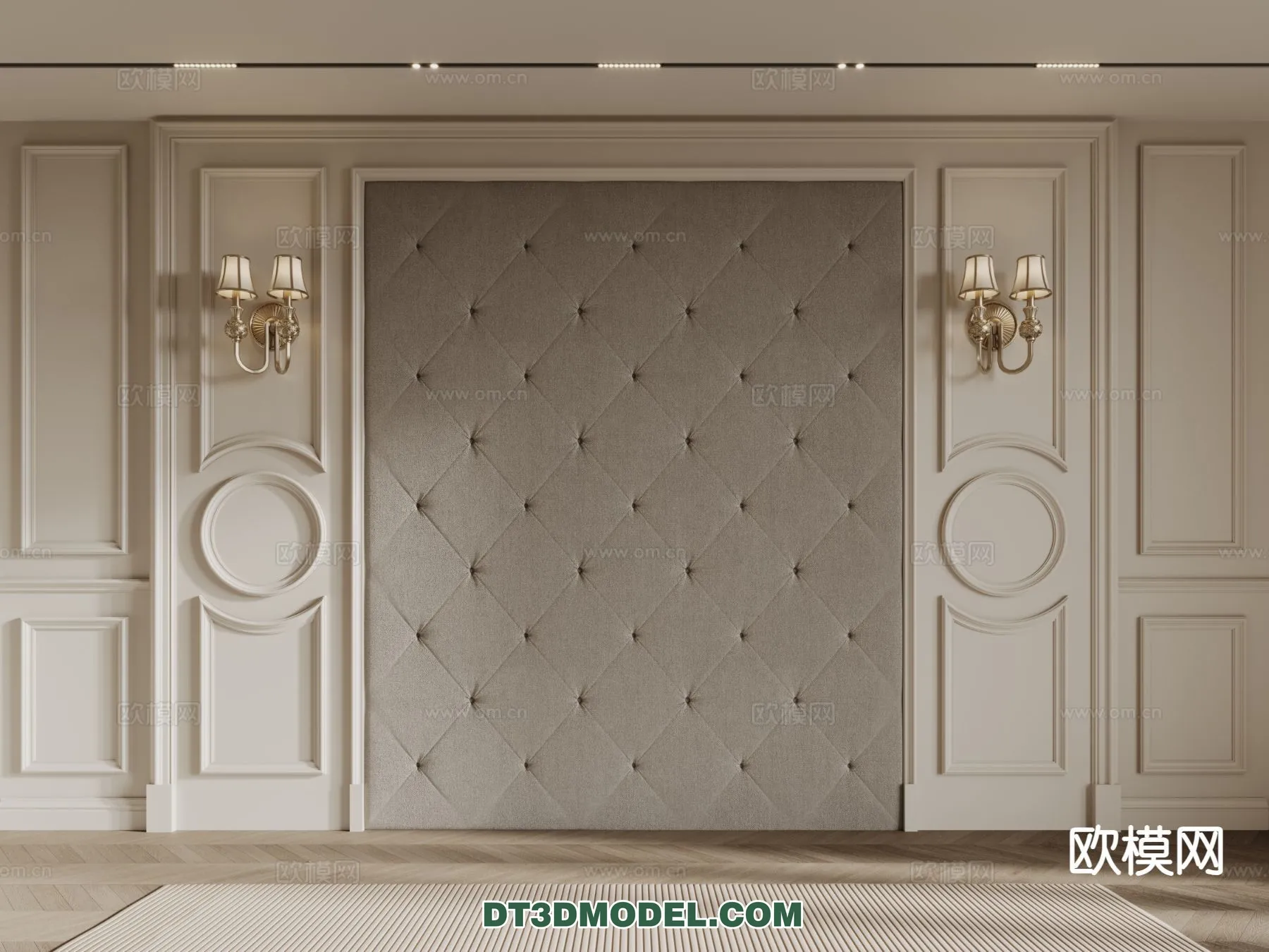 3D Model of Headboard - Bedroom Decoration 3D - 146