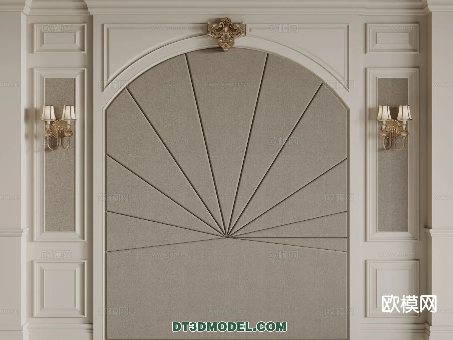 3D Model of Headboard - Bedroom Decoration 3D - 147