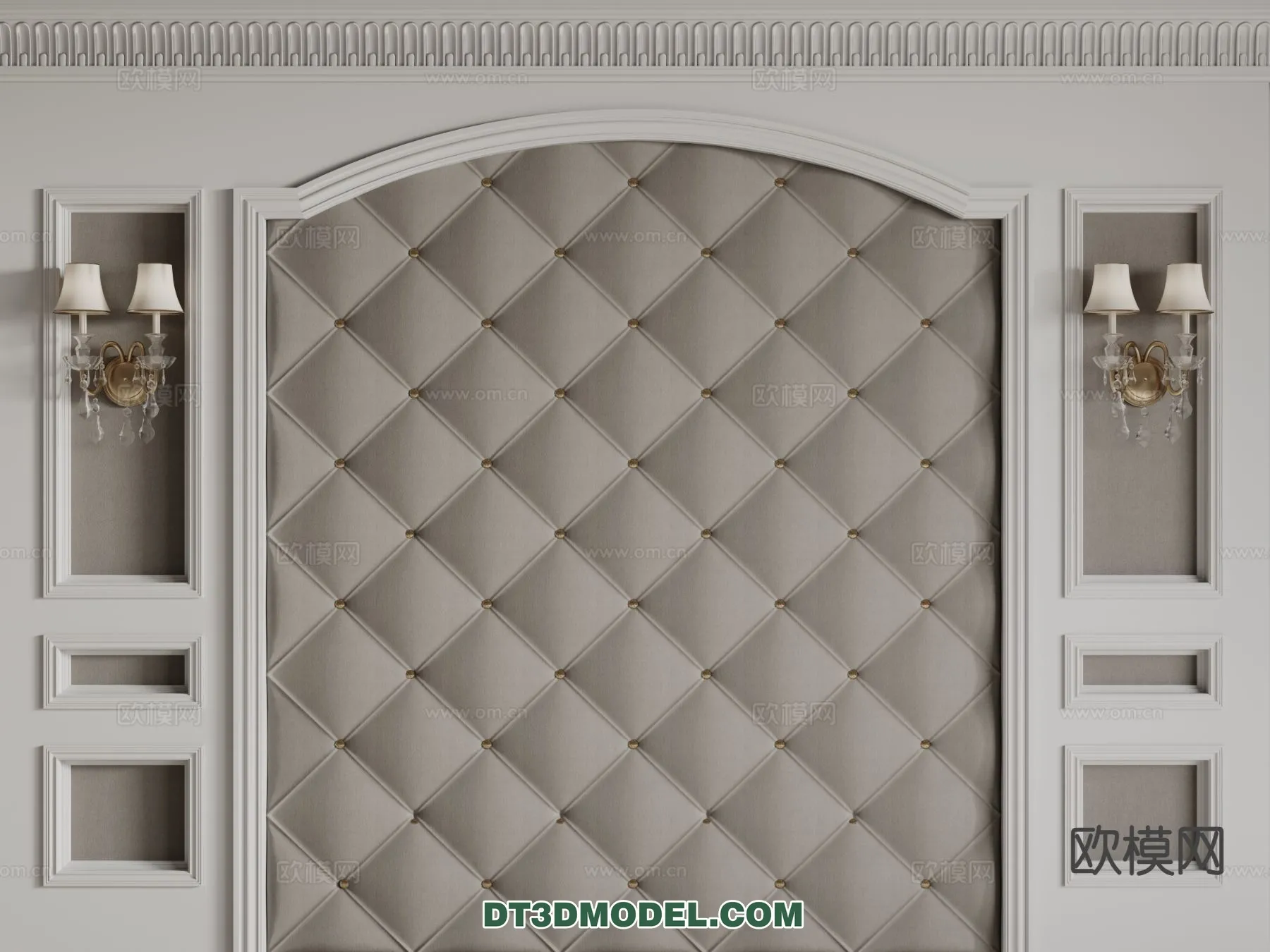 3D Model of Headboard - Bedroom Decoration 3D - 148