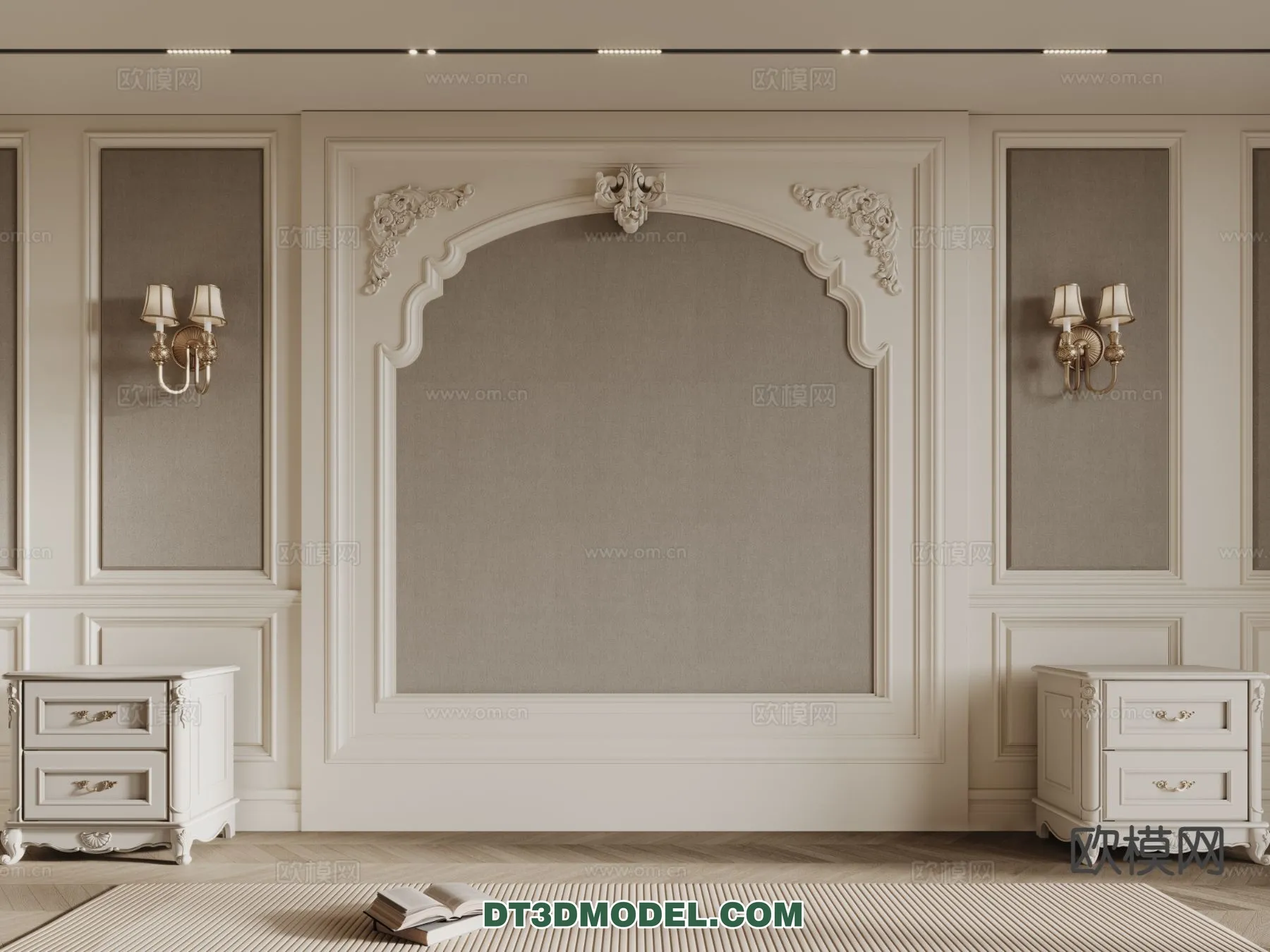 3D Model of Headboard - Bedroom Decoration 3D - 149