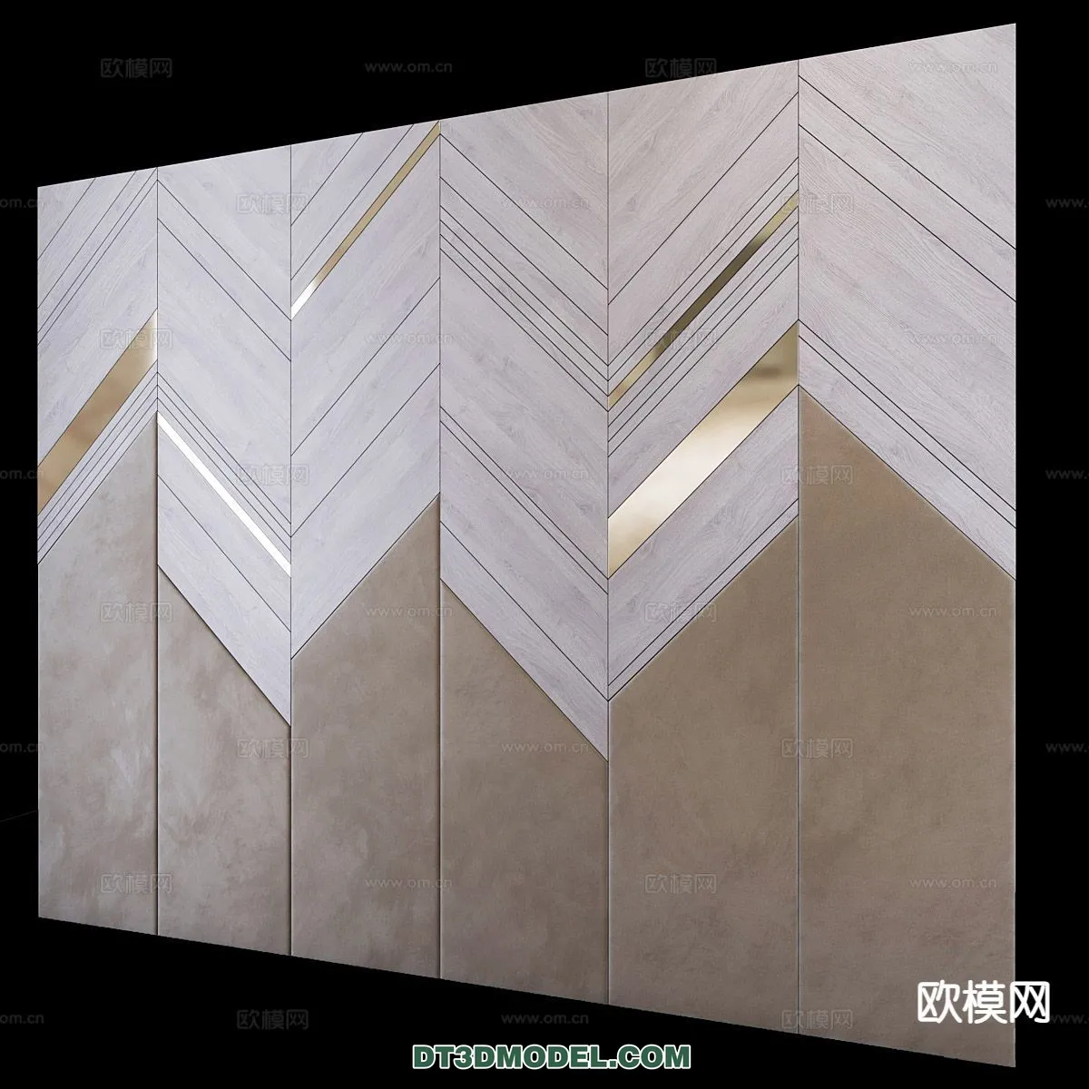 3D Model of Headboard - Bedroom Decoration 3D - 153