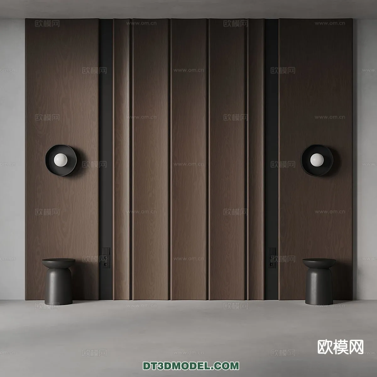 3D Model of Headboard - Bedroom Decoration 3D - 154